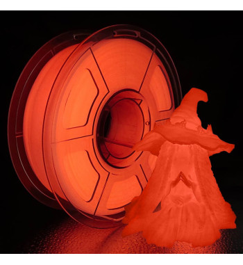 iSANMATE PLA Glow Red 3D Printer Filament 1.75mm 1kg