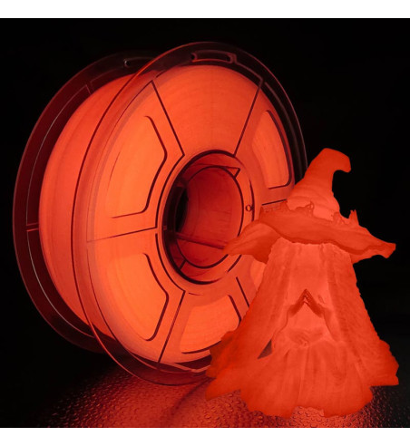 iSANMATE PLA Glow Red 3D Printer Filament 1.75mm 1kg