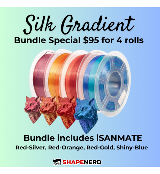 iSANMATE Silk Gradient Filament Bundle