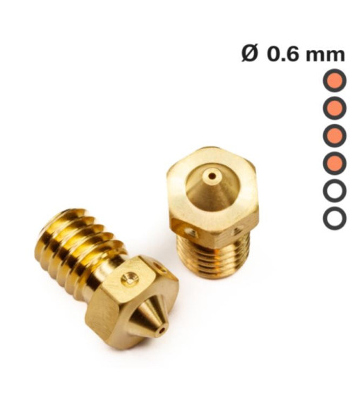 Prusa E3D Nozzle V6 Brass 0.60mm
