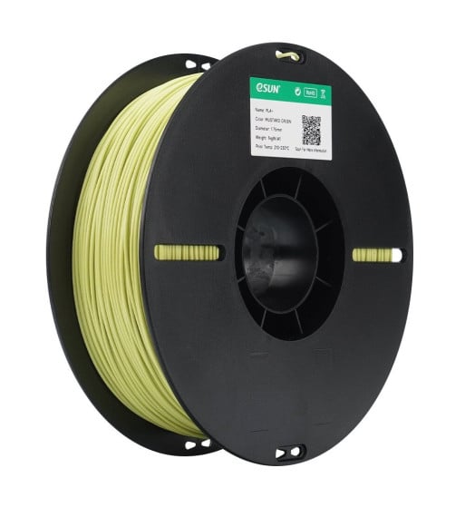 eSUN PLA+ Mustard Green 3D Filament 1.75mm 1kg