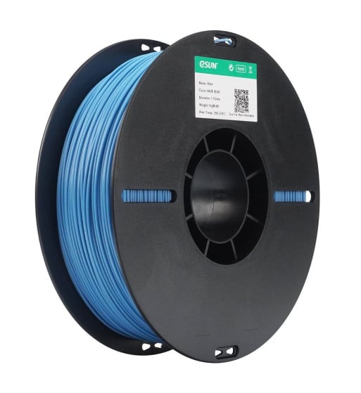 eSUN PLA+ Haze Blue 3D Filament 1.75mm 1kg