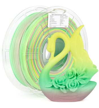iSANMATE PLA-HS Rainbow Lime Zest 3D Filament 1.75mm 1kg