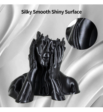 iSANMATE PLA Silk Black 3D Filament 1.75mm 1kg