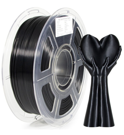 iSANMATE PLA Silk Black 3D Filament 1.75mm 1kg