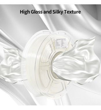 iSANMATE PLA Silk White 3D Filament 1.75mm 1kg