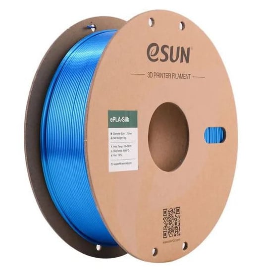 eSUN eSilk Cyan PLA Filament 1.75mm 1kg