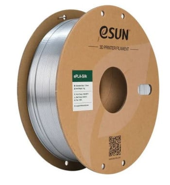 eSUN eSilk Silver PLA Filament 1.75mm 1kg