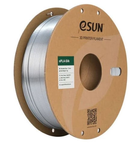 eSUN eSilk Silver PLA Filament 1.75mm 1kg