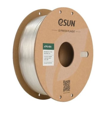 eSUN TPU 95A Clear Flexible Filament 1.75mm 1kg