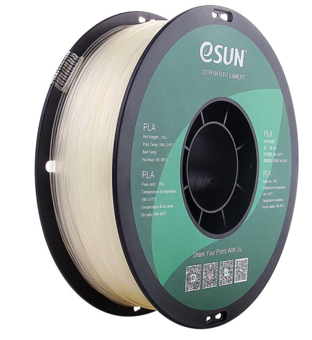 eSUN PLA Clear 3D Filament 1.75mm 1kg
