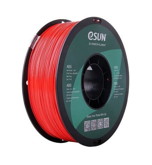 eSUN ABS Red 3D Filament 1.75mm 1kg