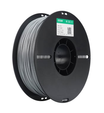 eSUN PLA+ Silver 3D Filament 1.75mm 1kg