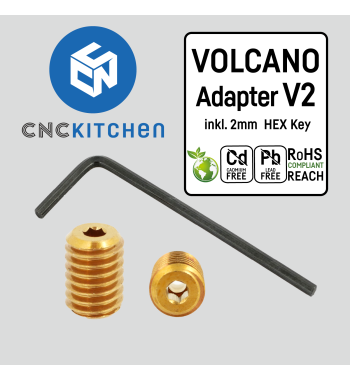 CNC Kitchen Volcano Adapter V2 - V6 Nozzles