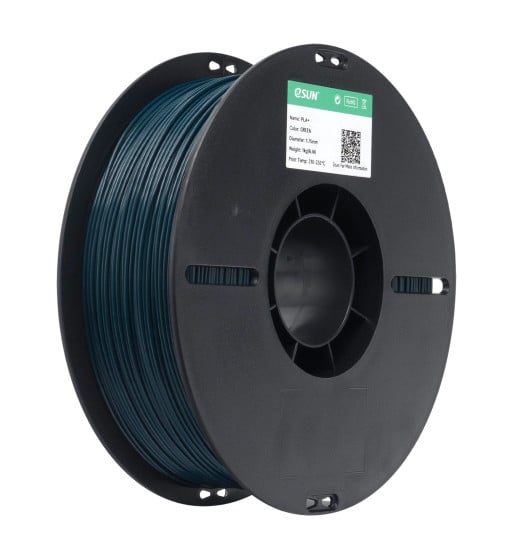 eSUN PLA+ Green 3D Filament 1.75mm 1kg