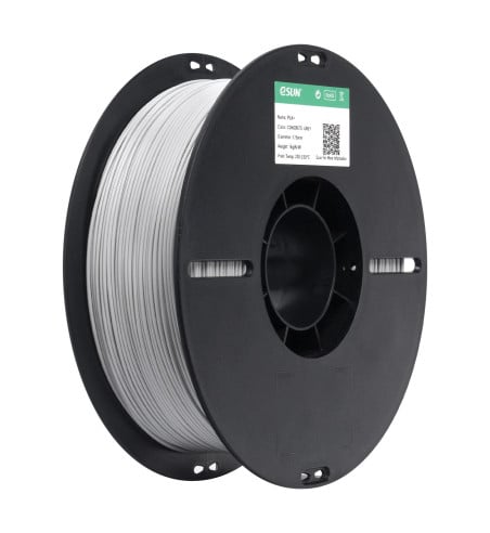 eSUN PLA+ Concrete Grey 3D Filament 1.75mm 1kg