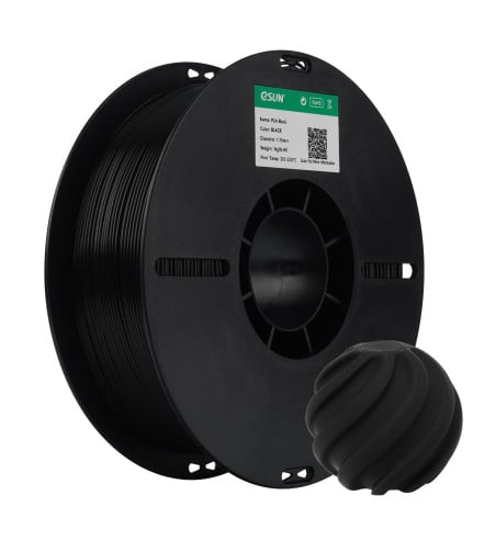 eSUN PLA Basic Black 3D Filament 1.75mm 1kg