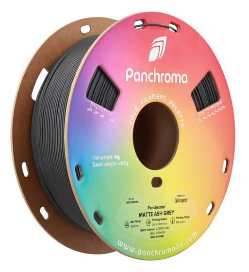 Polymaker Panchroma PLA Matte Ash Grey 1.75mm 1kg