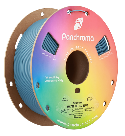 Polymaker Panchroma PLA Matte Muted Blue 1.75mm 1kg