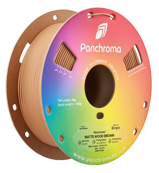 Polymaker Panchroma PLA Matte Wood Brown 1.75mm 1kg