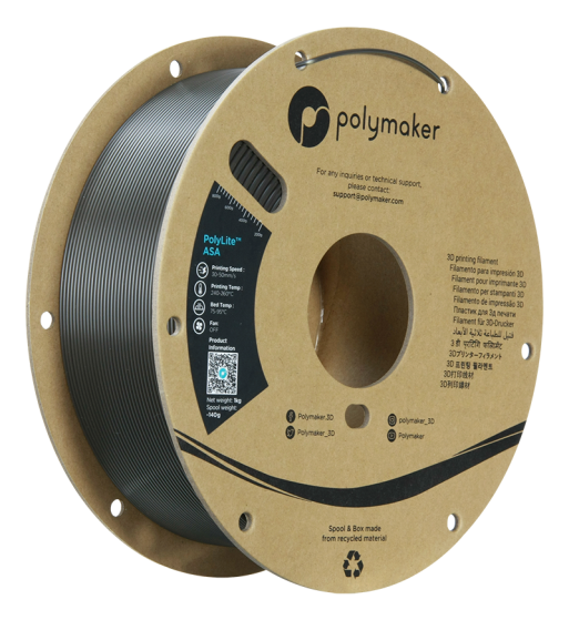 Polymaker ASA Dark Grey 1.75mm 1kg