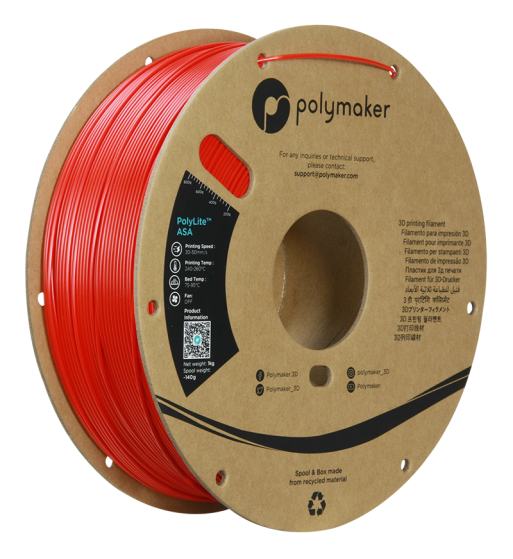 Polymaker ASA Red 1.75mm 1kg