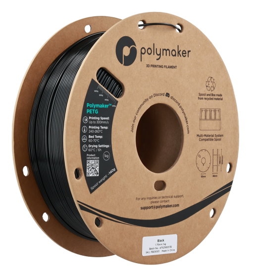 Polymaker PETG Black 1.75mm 1kg
