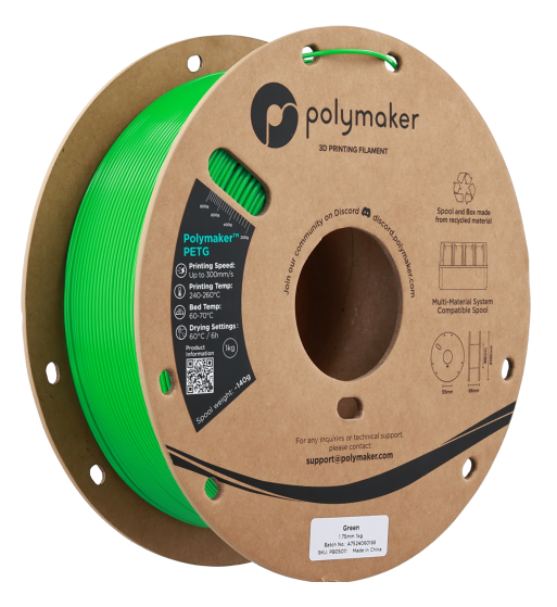 Polymaker PETG Green 1.75mm 1kg
