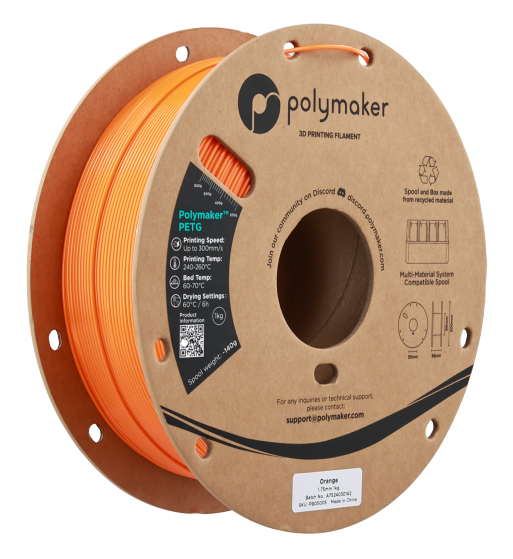 Polymaker PETG Orange 1.75mm 1kg
