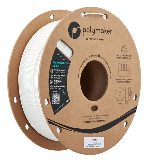 Polymaker PETG White 1.75mm 1kg