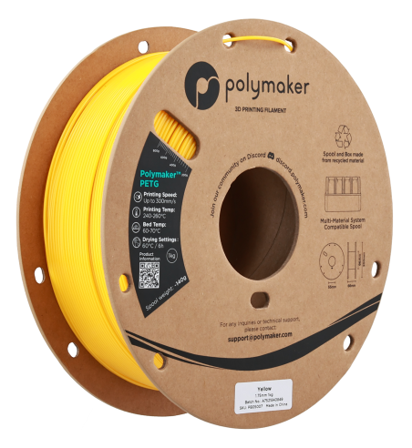 Polymaker PETG Yellow 1.75mm 1kg