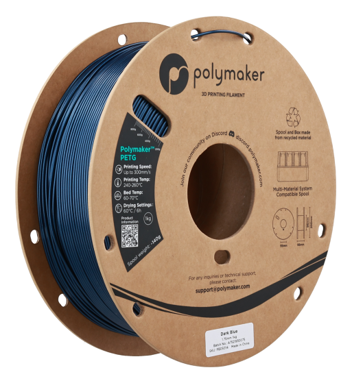 Polymaker PETG Dark Blue 1.75mm 1kg