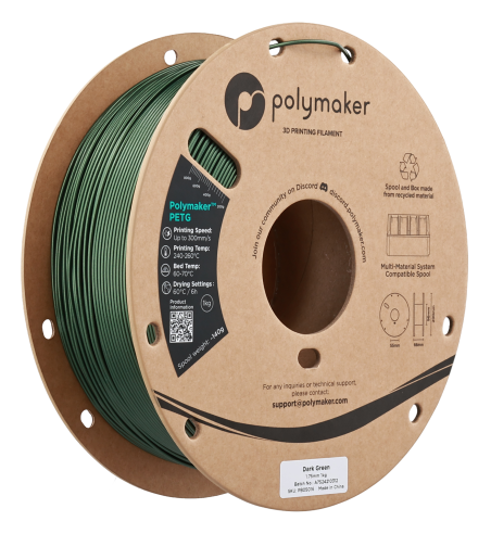 Polymaker PETG Dark Green 1.75mm 1kg