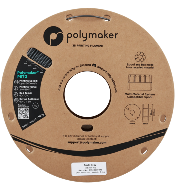 Polymaker PETG Dark Grey 1.75mm 1kg