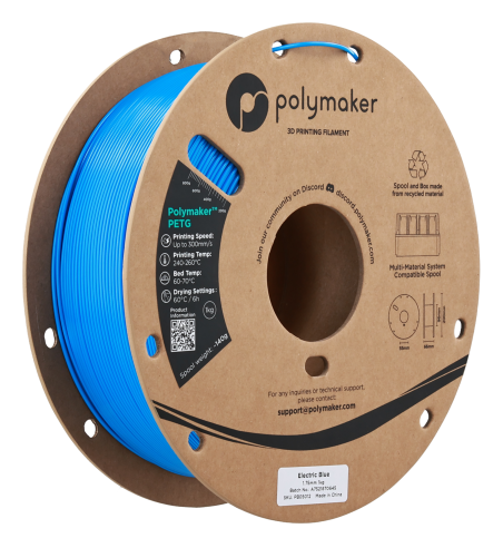 Polymaker PETG Electric Blue 1.75mm 1kg