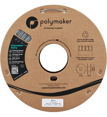 Polymaker PETG Silver 1.75mm 1kg