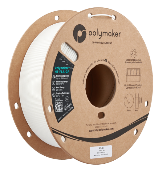 Polymaker HT-PLA-GF White 1.75mm 1kg