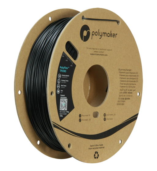 Polymaker PolyFlex TPU90 Black 1.75mm 1kg