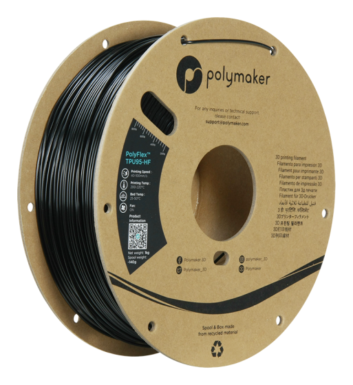 Polymaker PolyFlex TPU95-HF Black 1.75mm 1kg