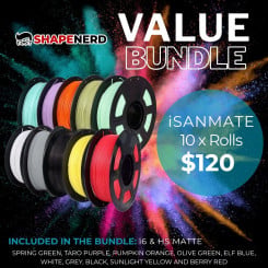 iSANMATE PLA+ Value Bundle 3D Filament