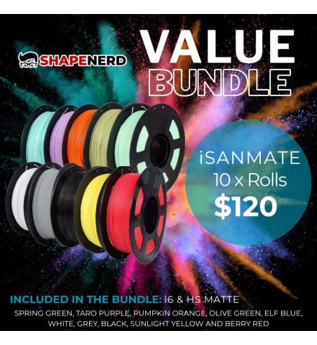 iSANMATE PLA+ Value Bundle 3D Filament