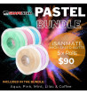 iSANMATE Pastel High Speed Matte 3D Filament Bundle